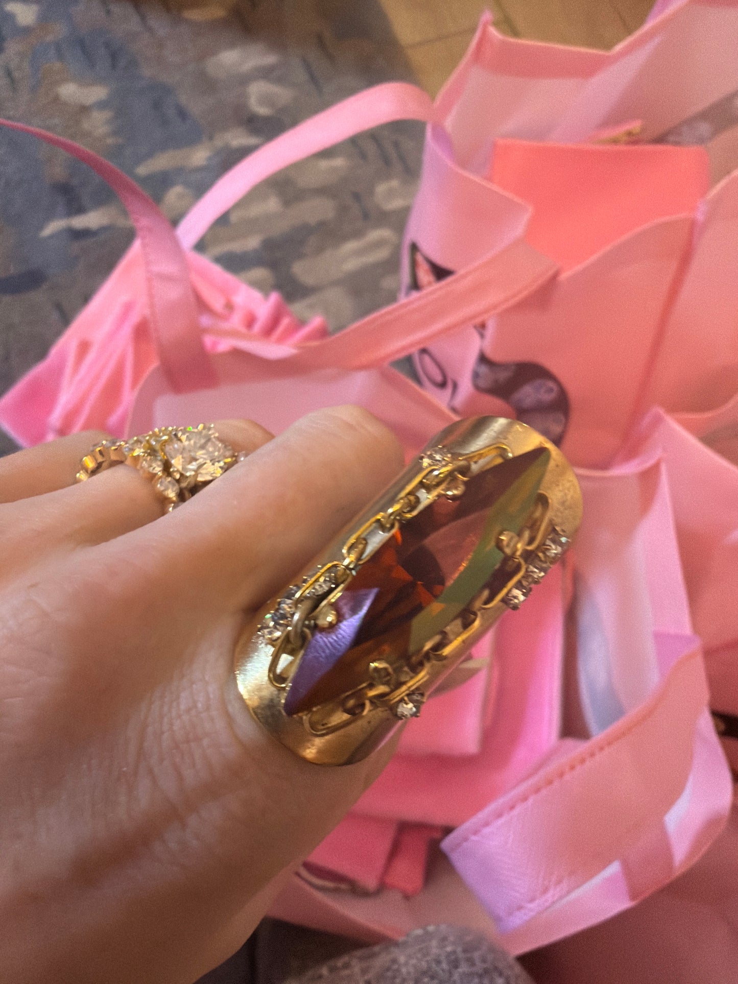 NAVI RING IN NAVY AND CHOCOLATE