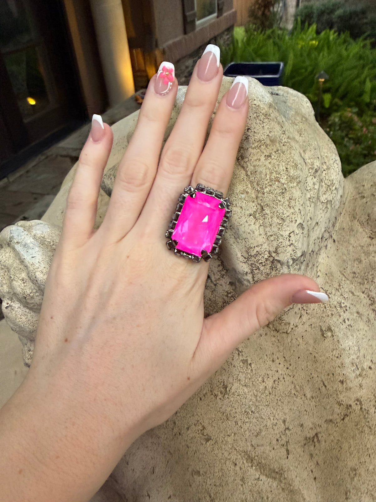 WETSTONE: Electric Pink Femme Fatale Ring
