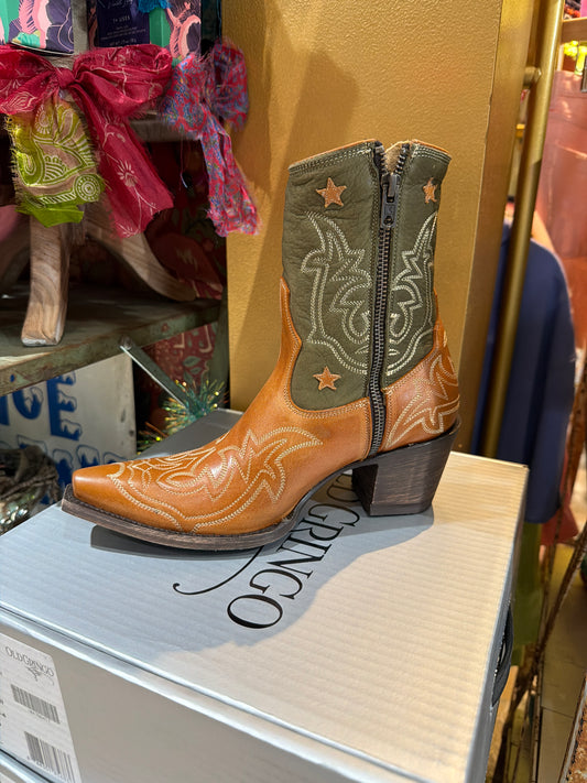 Marfa 7in Cognac/Green Old Gringo Cowgirl Boots
