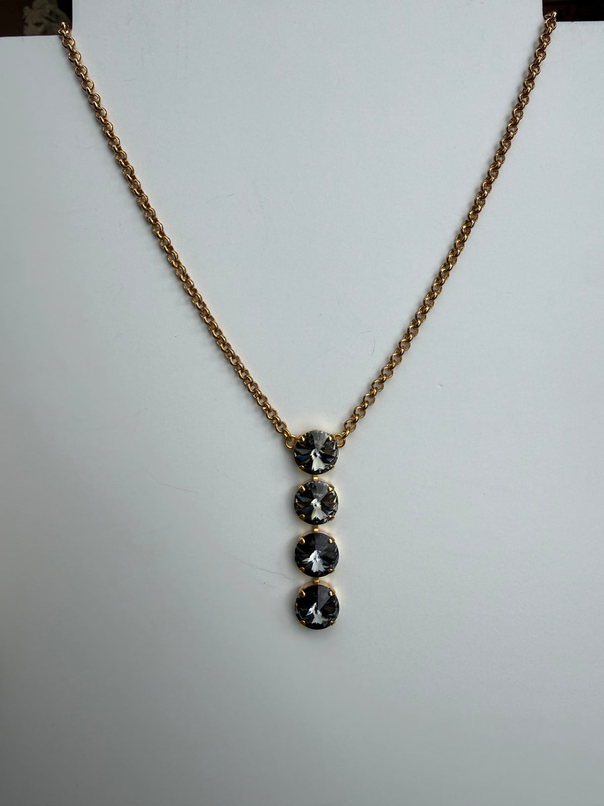 WETSTONE: Smoky Night Noir Drop Necklace