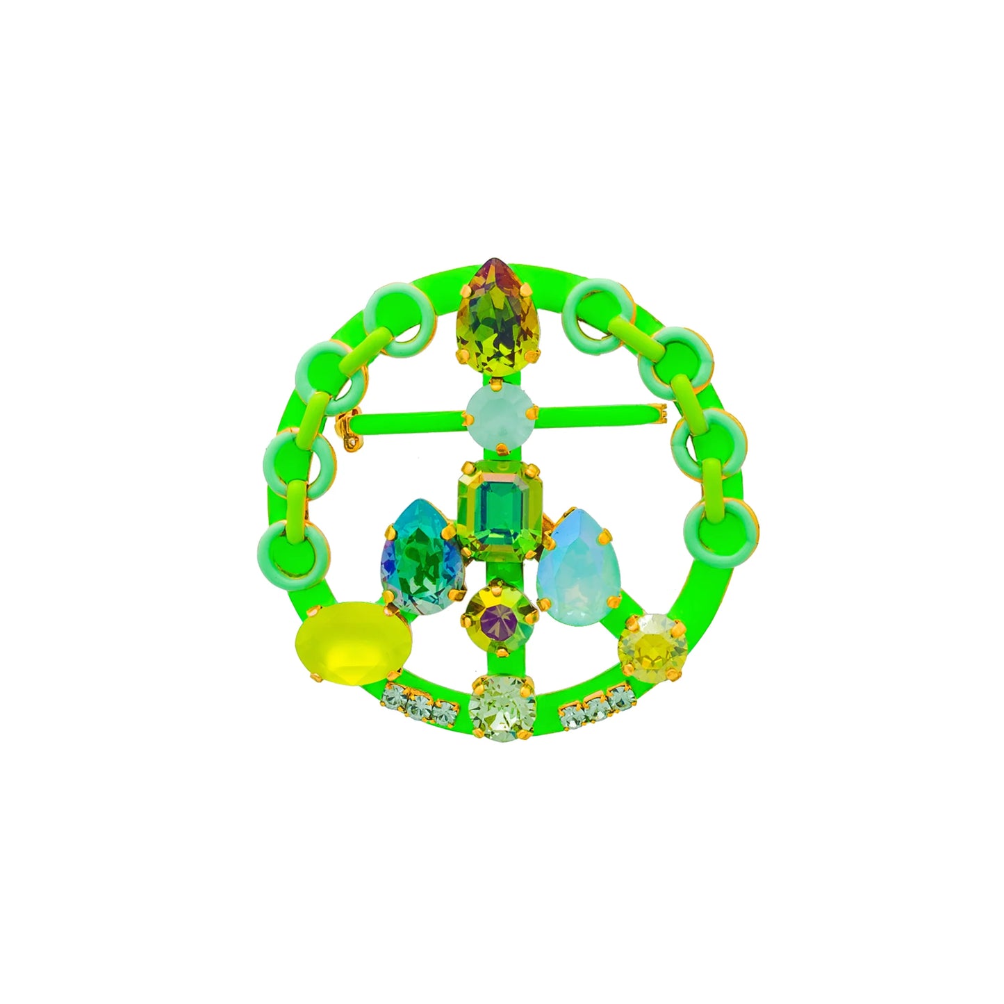 Oliver Peace Sign Brooche