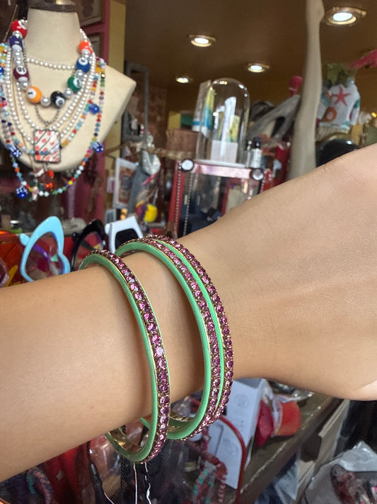Mint And Pink Helly Bangle