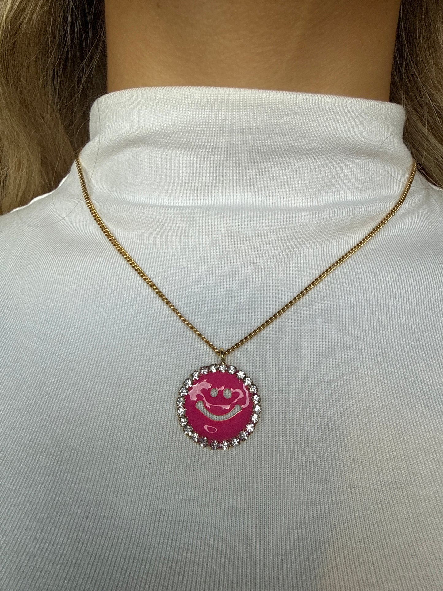 Mini Be Happy Pink Smile Face