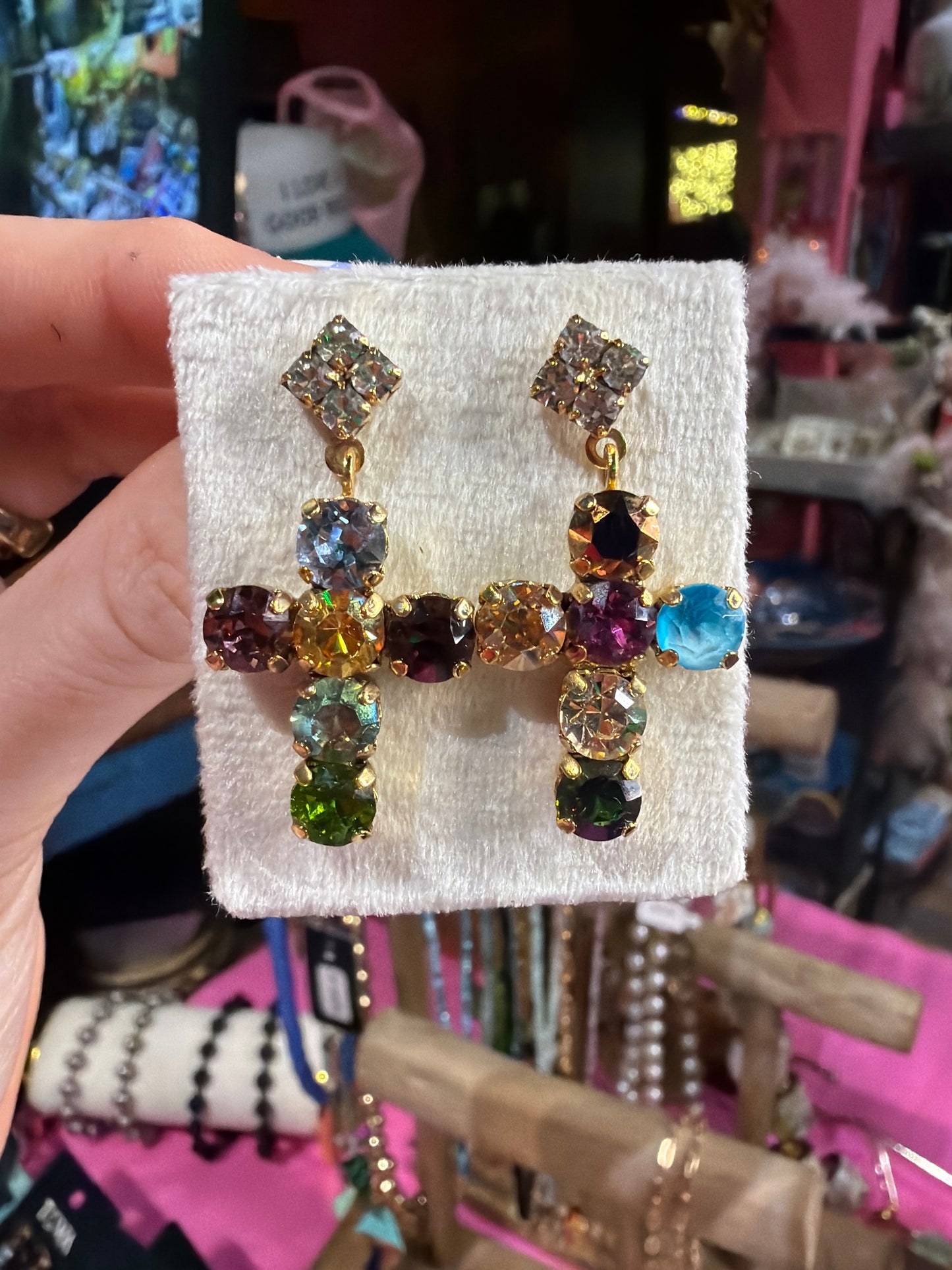 Custom Baby Cross Donatella Earrings