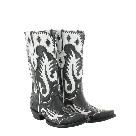 Double D x Old Gringo Cowgirl Rising Black and White