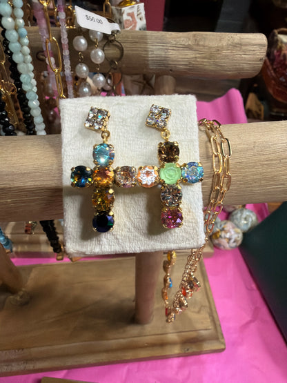 Custom Baby Cross Donatella Earrings
