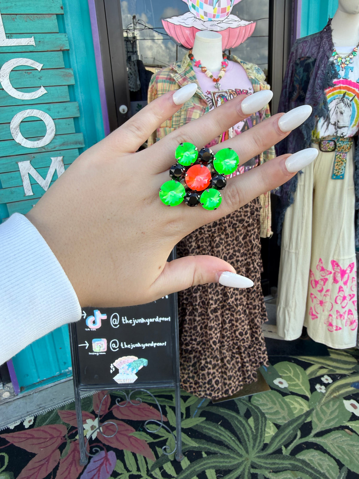 WETSTONE: Monster Mash lily pad Ring