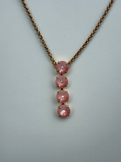 WETSTONE: Flamingo Noir Drop Necklace