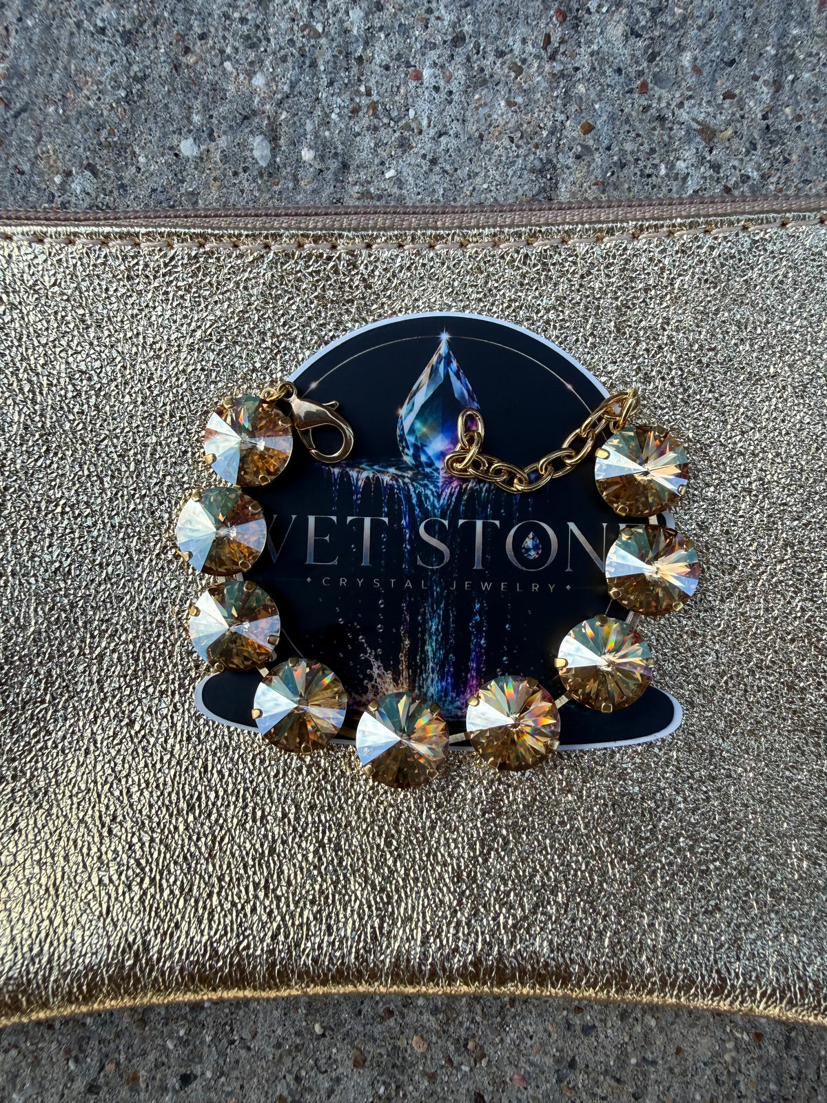 WETSTONE: Champagne Glow Majesty Bracelet
