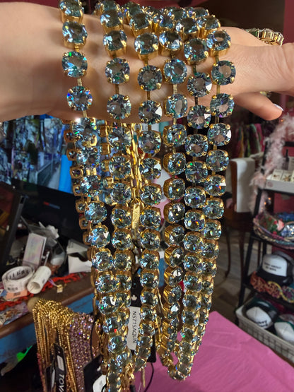 Oakland Necklace in Unfoiled Aqua