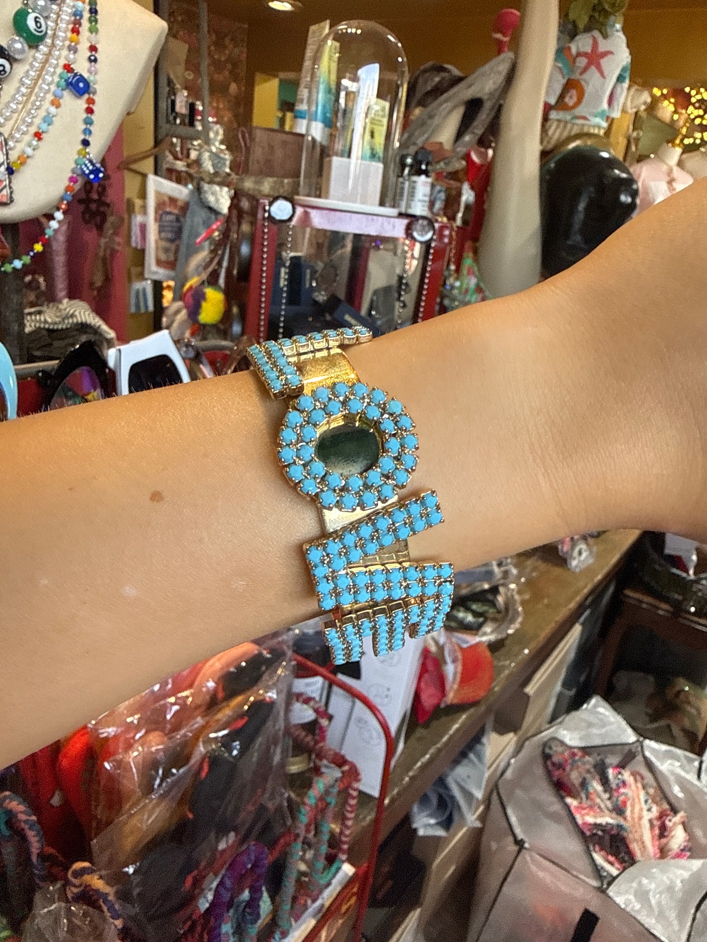 La La Love Turquoise Cuff