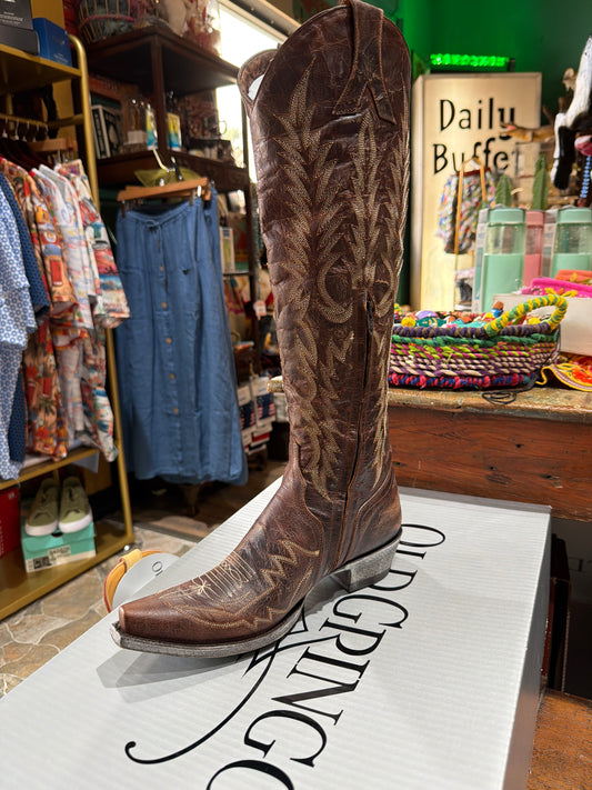 Mayra Bis 18” Vesuvio Brass Boots