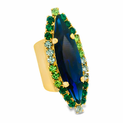 Alyssa Ring in Dark Indigo
