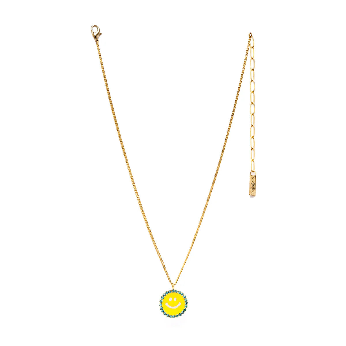 MINI BE HAPPY SMILEY FACE NECKLACE