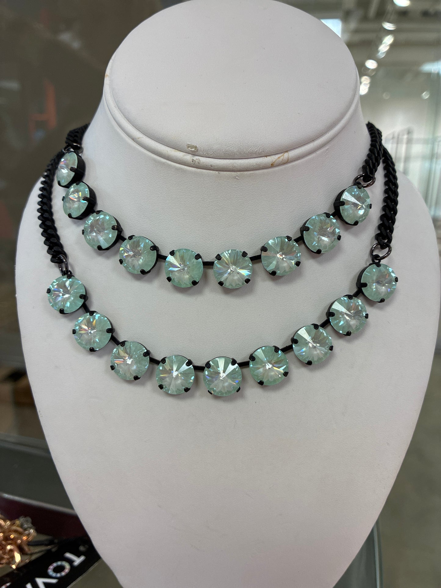 Mini Sofia Necklace Smutt Mint