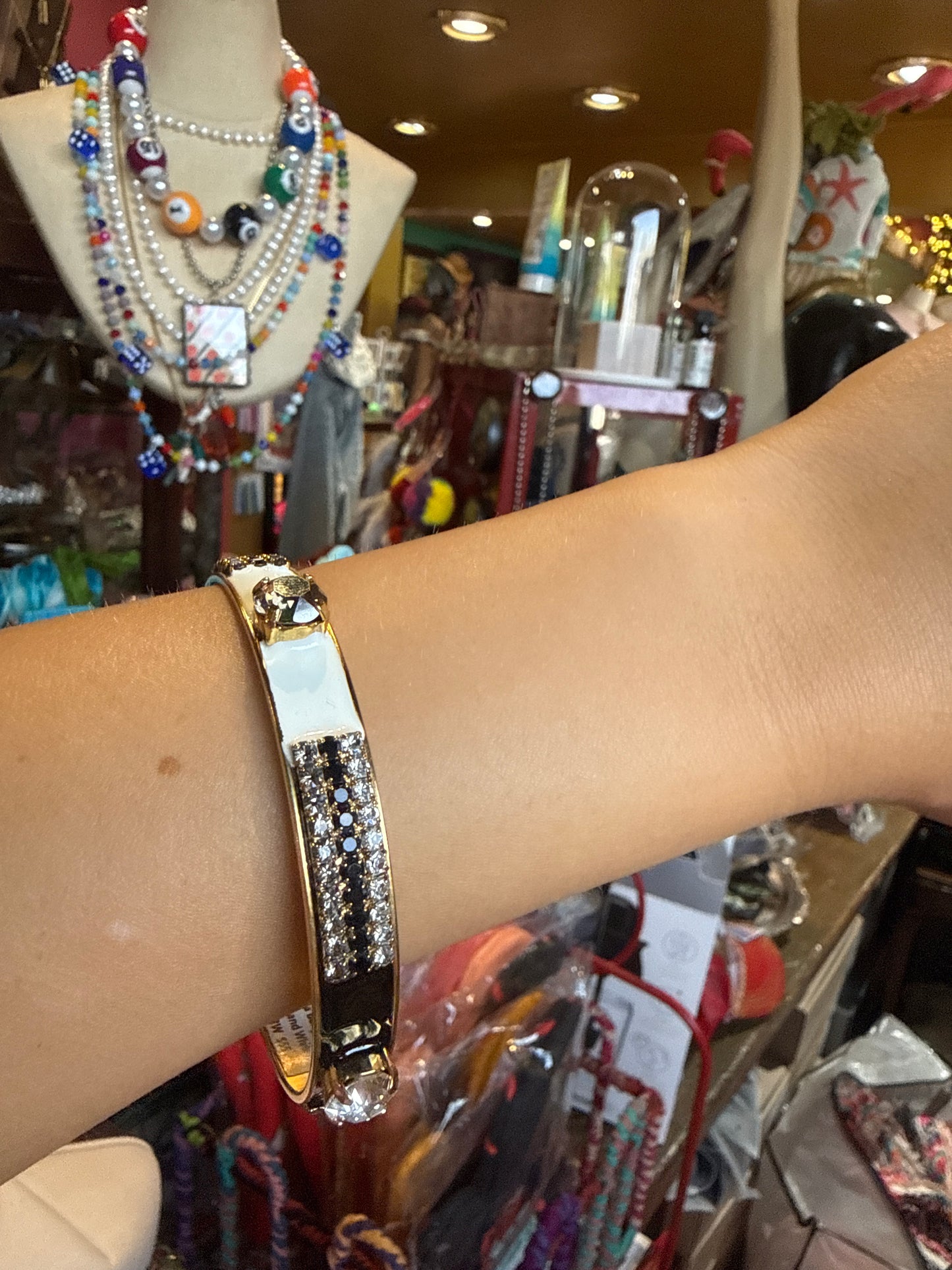 Mireya Black And White Bangle