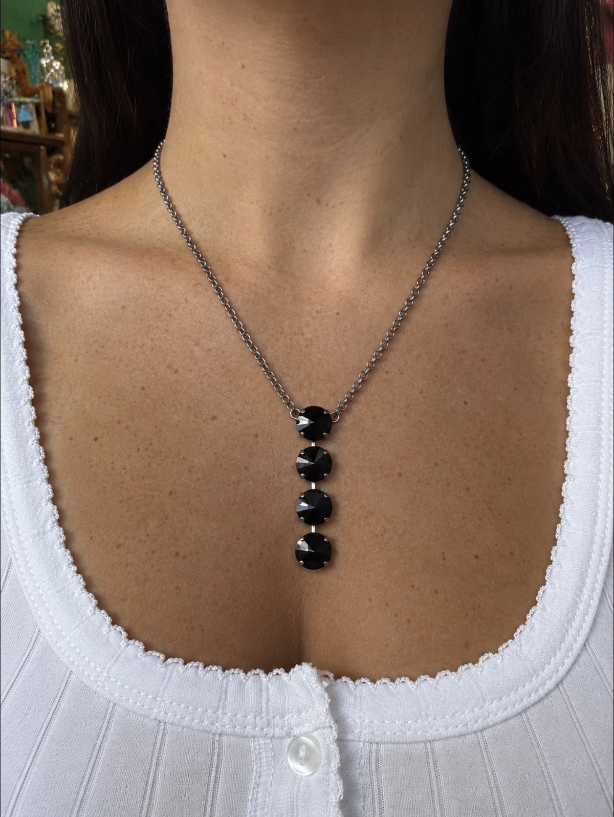 WETSTONE: Bat-Tastic Noir Drop Necklace