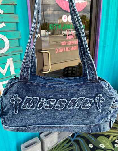Denim Mini Duffle Bag