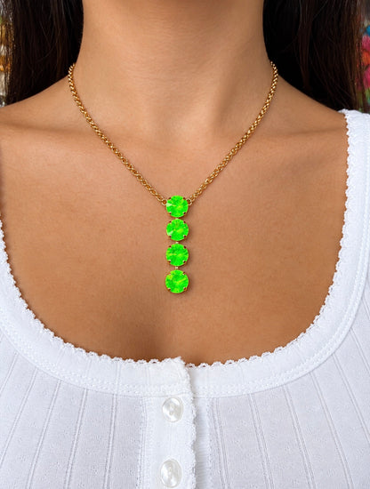 WETSTONE: Frankenslime Noir Drop Necklace