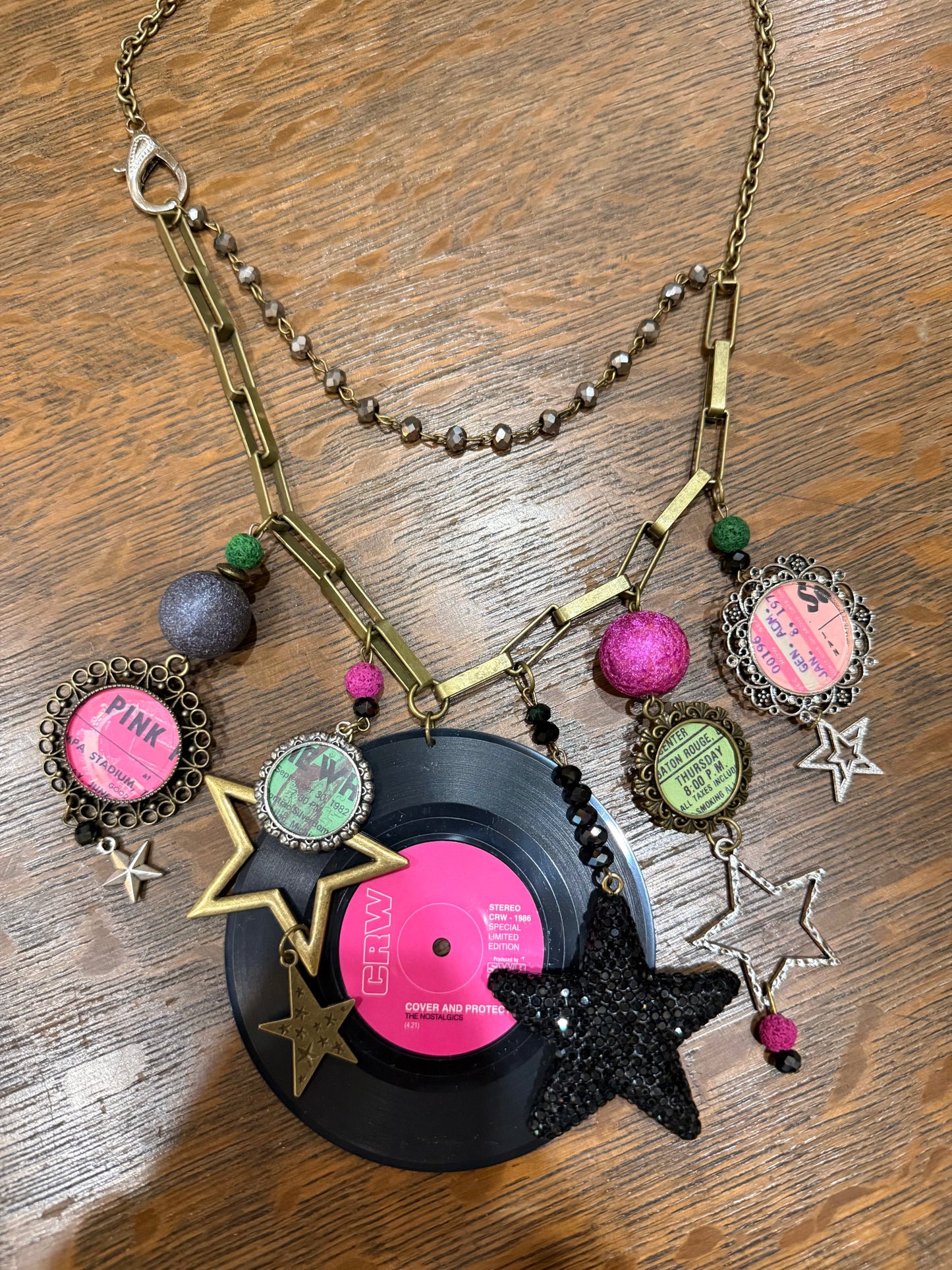 Rocking The Greatest Hits Charm'd Necklace