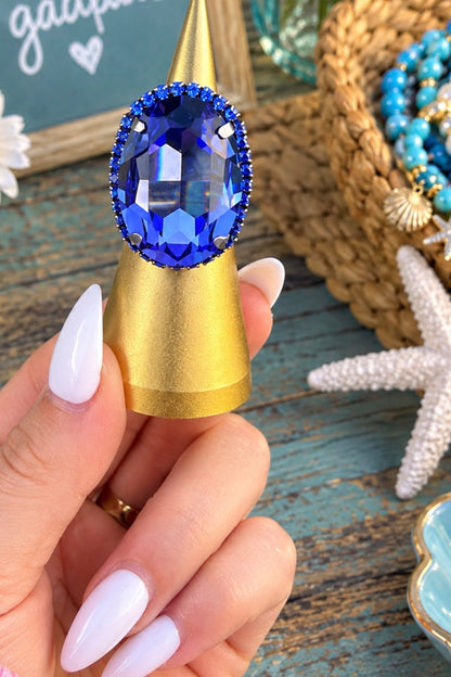 WETSTONE: Sapphire Liz Taylor Ring