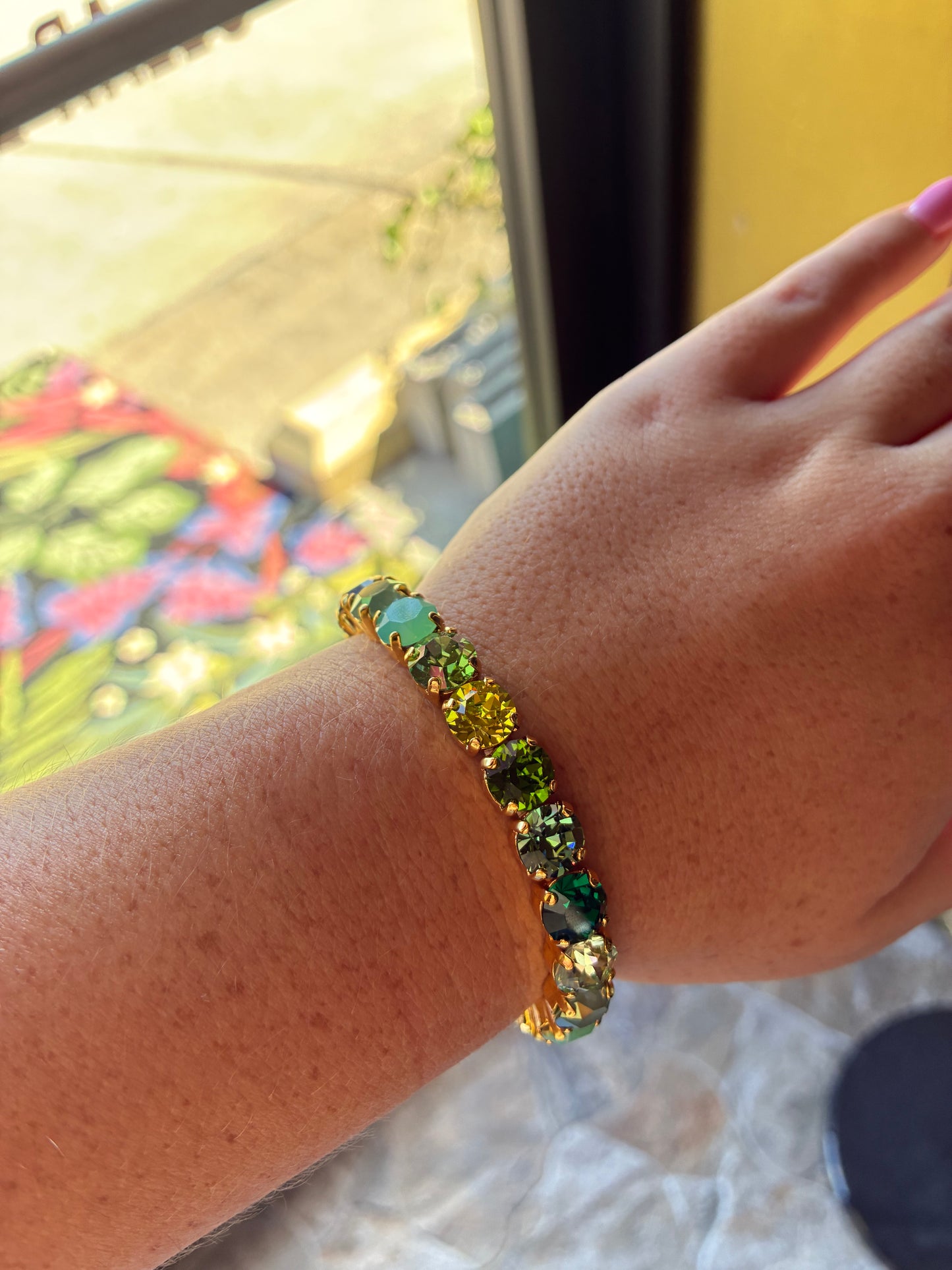 Green Multi Oakland Stretch Bracelet