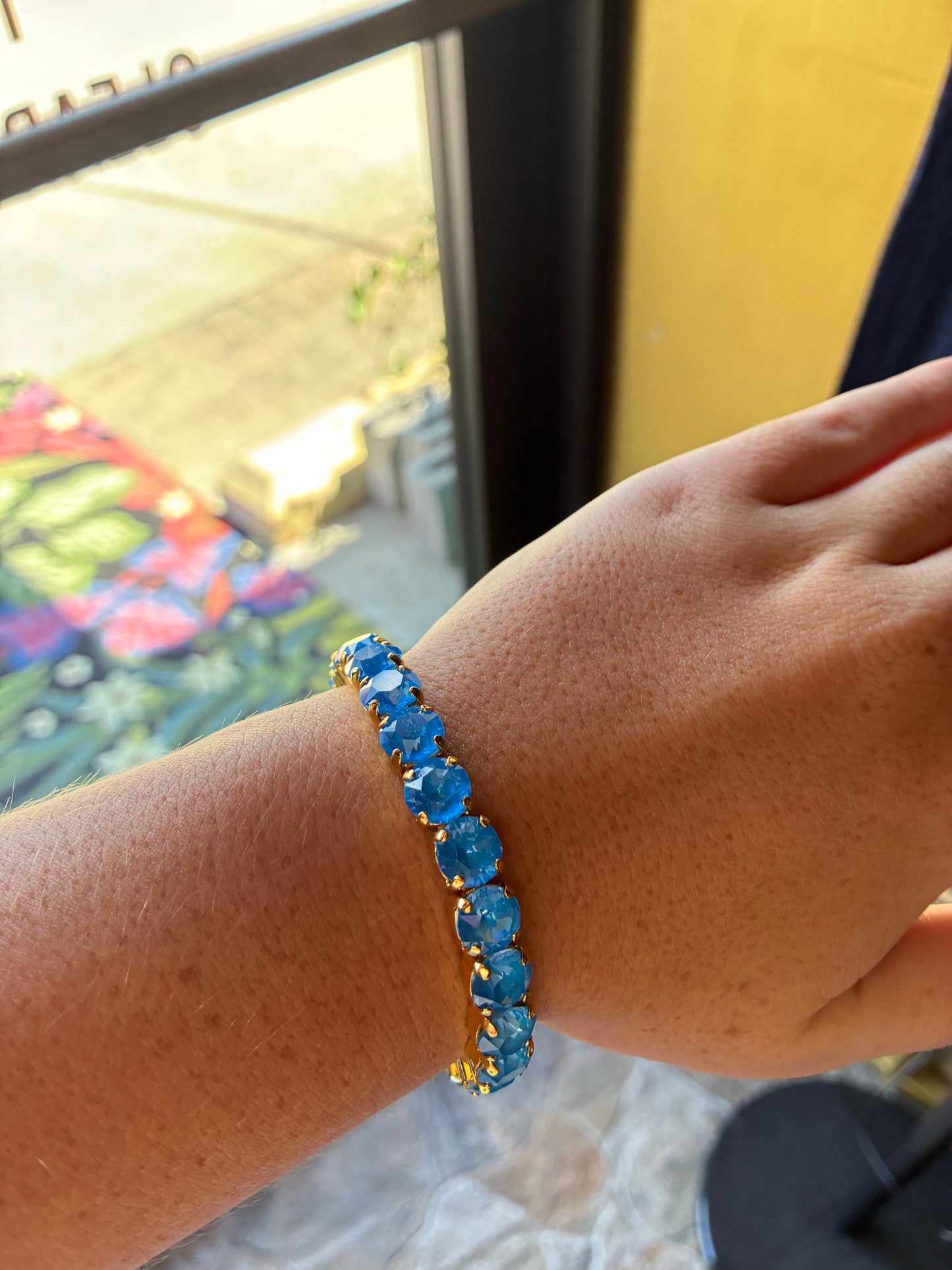 Ocean Blue Oakland Stretch Bracelet