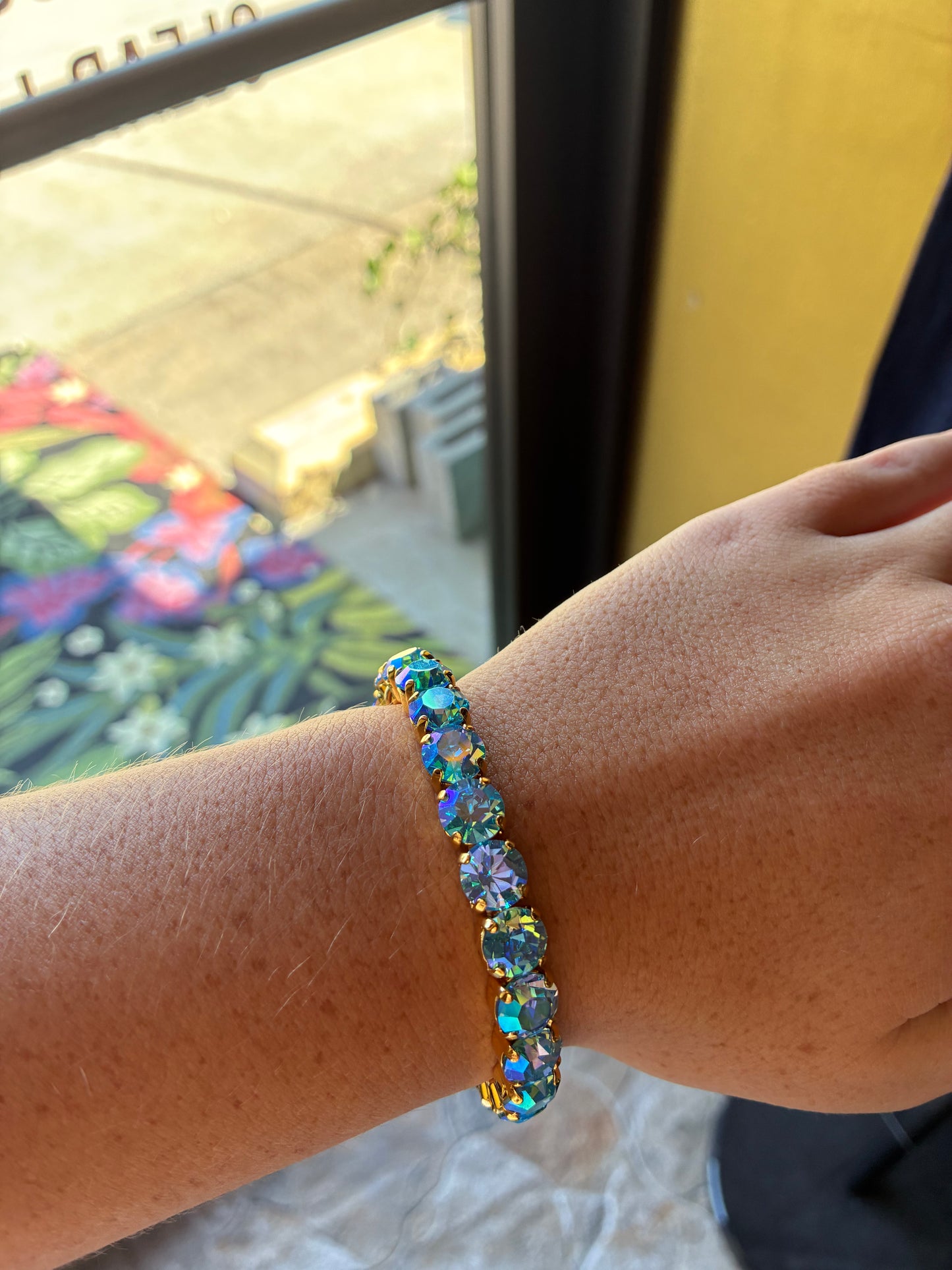 Ice Blue Oakland Stretch Bracelet