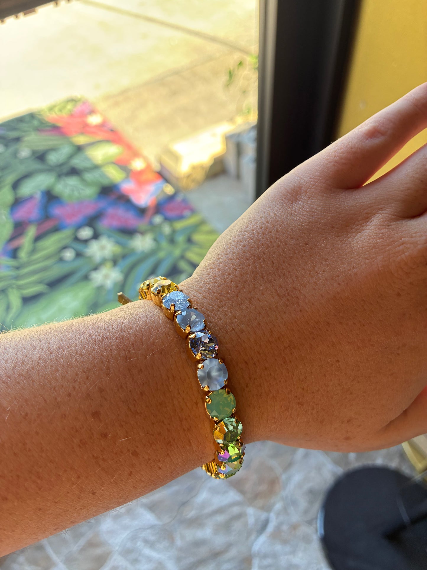 Spring Blue Multi Oakland Stretch Bracelet