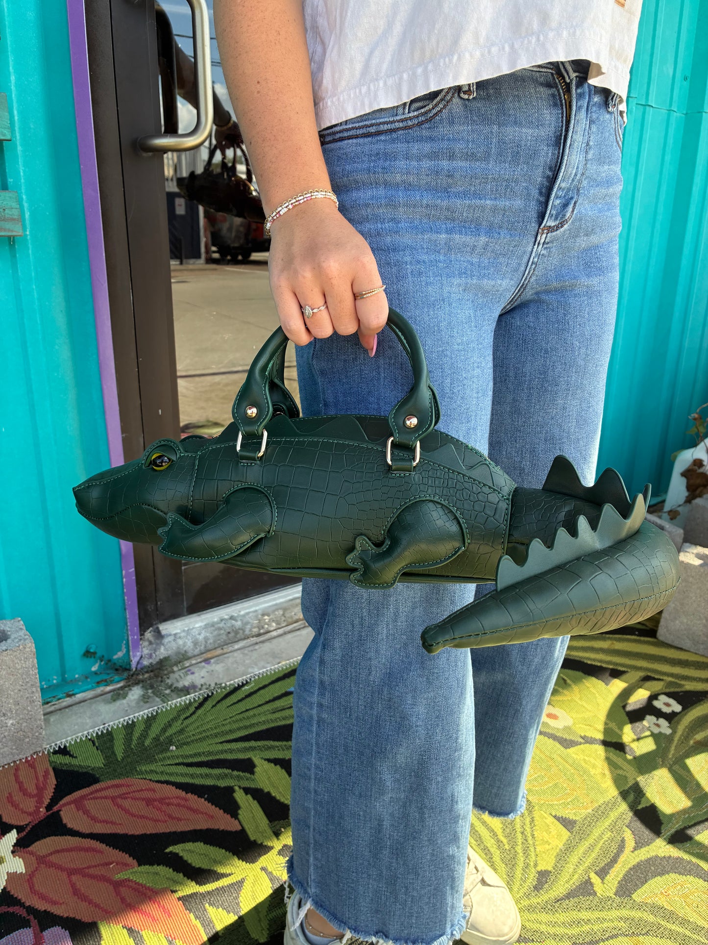 Alligator Crossbody Handbag