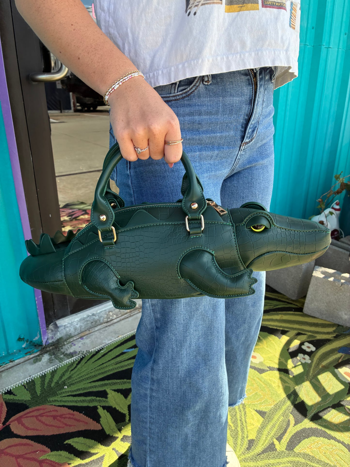 Alligator Crossbody Handbag