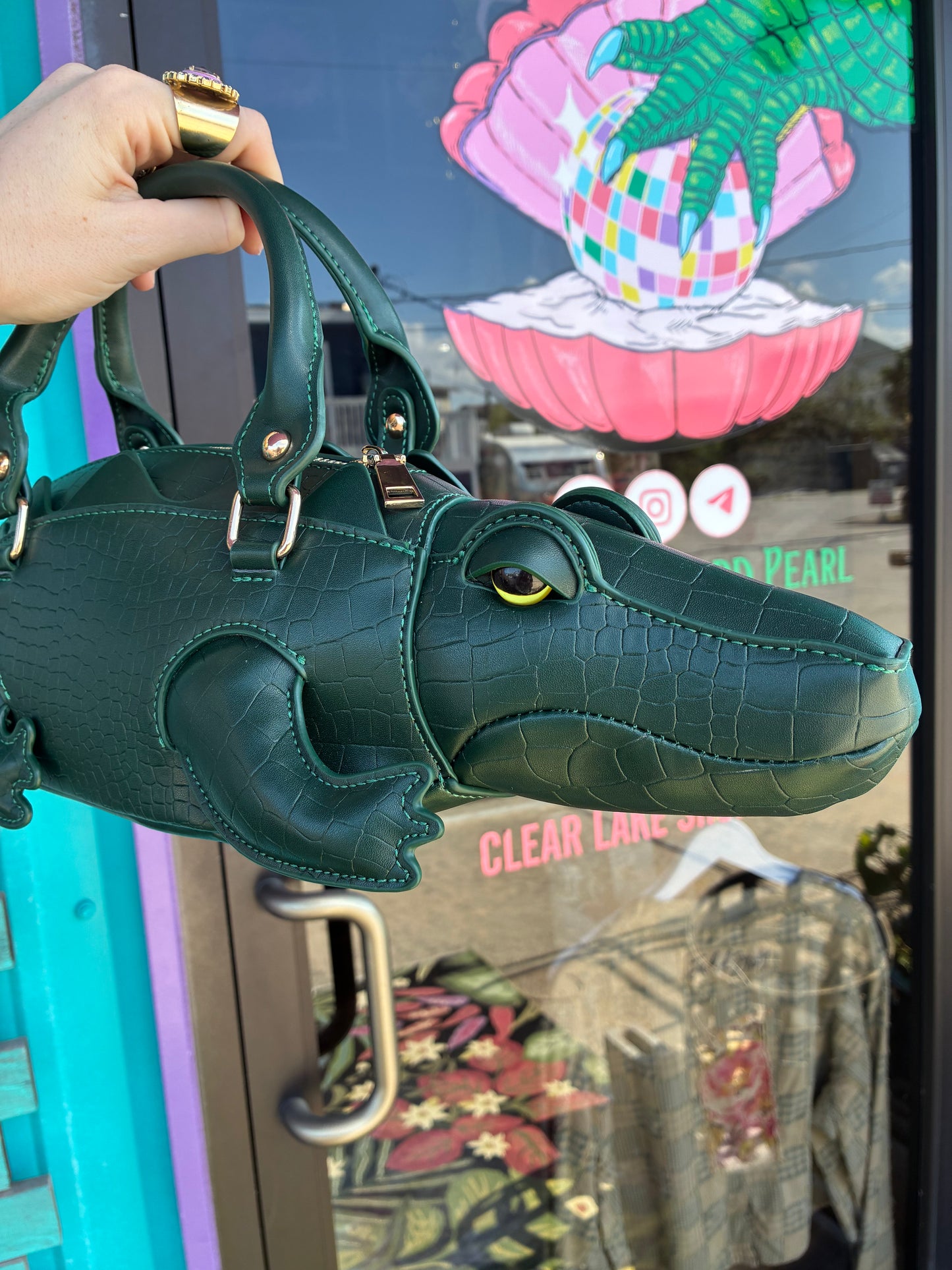 Alligator Crossbody Handbag