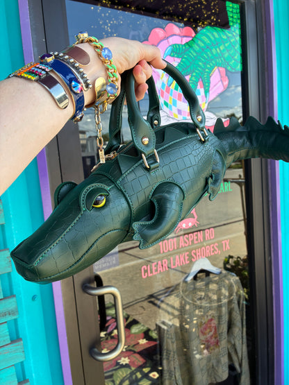 Alligator Crossbody Handbag