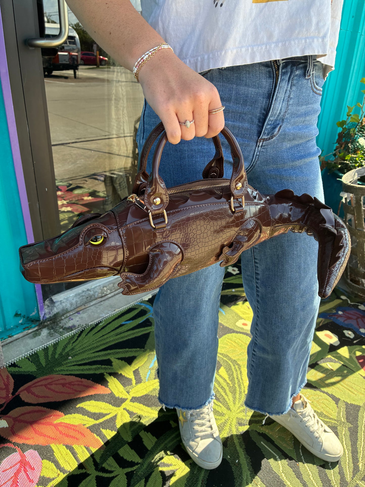 Alligator Crossbody Handbag