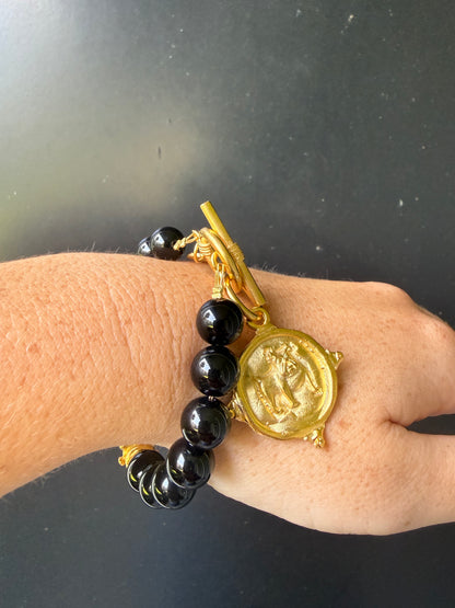 Bulldog Onyx Bracelet