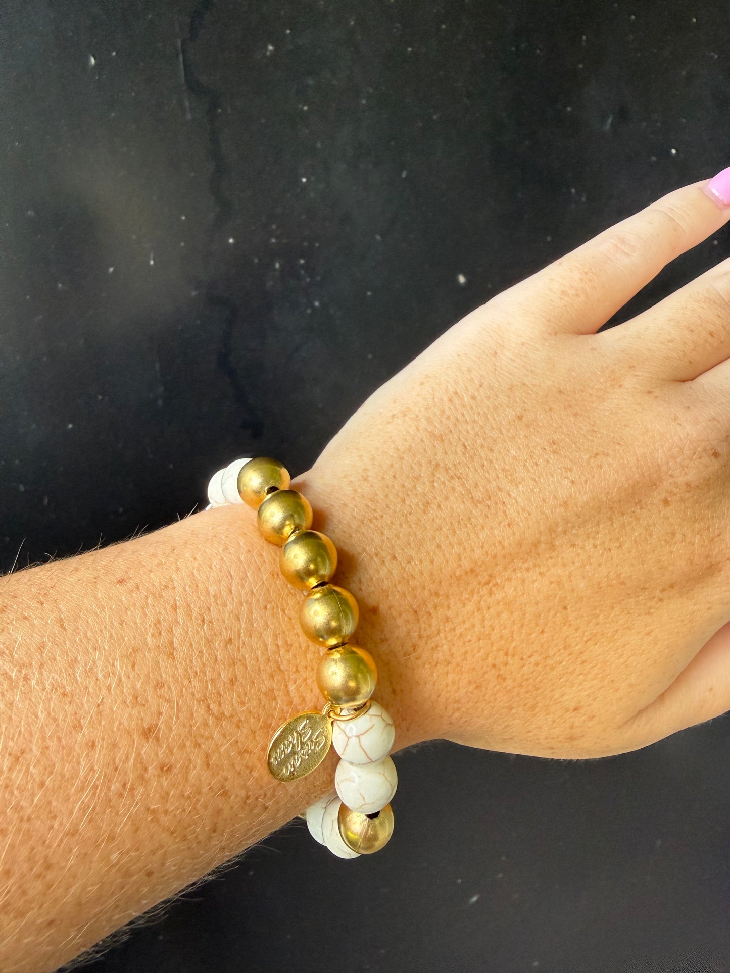 Natural Agate Margaret Mini Stone Bracelet
