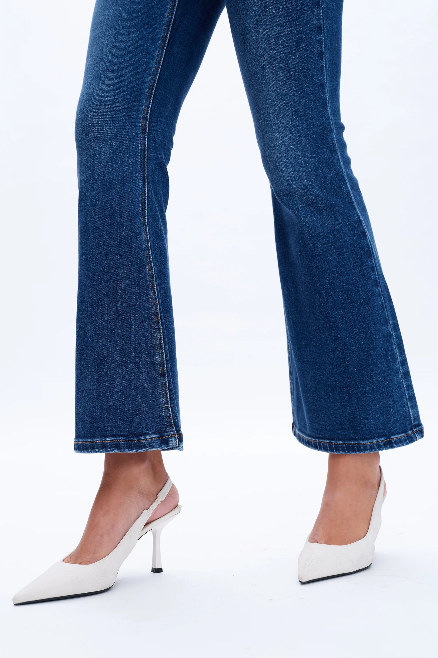 Deep Sea Mid Rise Flare Jeans