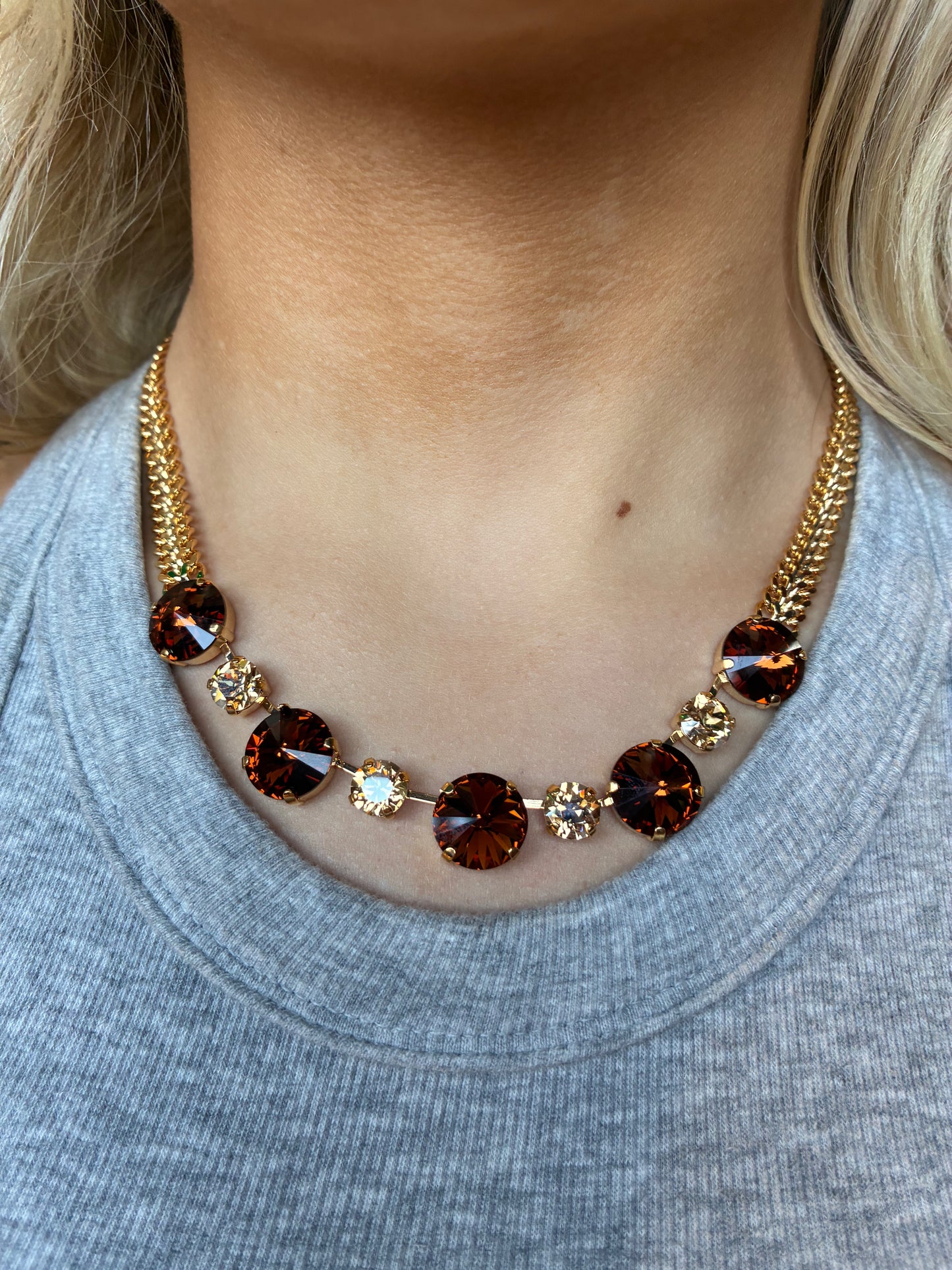 Wet Stone: Rio and mocha muse necklace