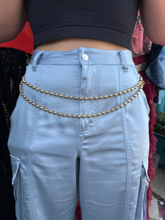 Double Ball Chain Belt