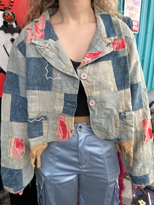 Rosette Way Patchwork Jacket