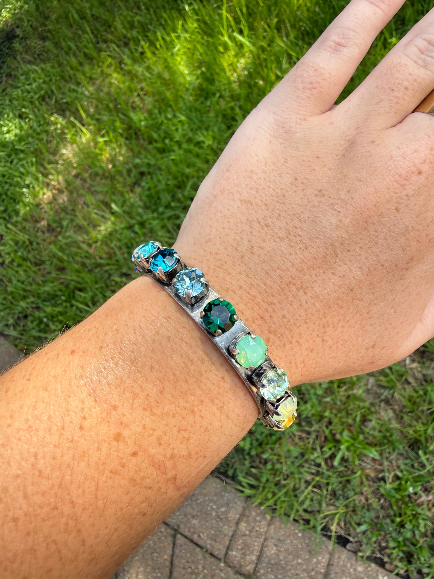 Blue neon cuff