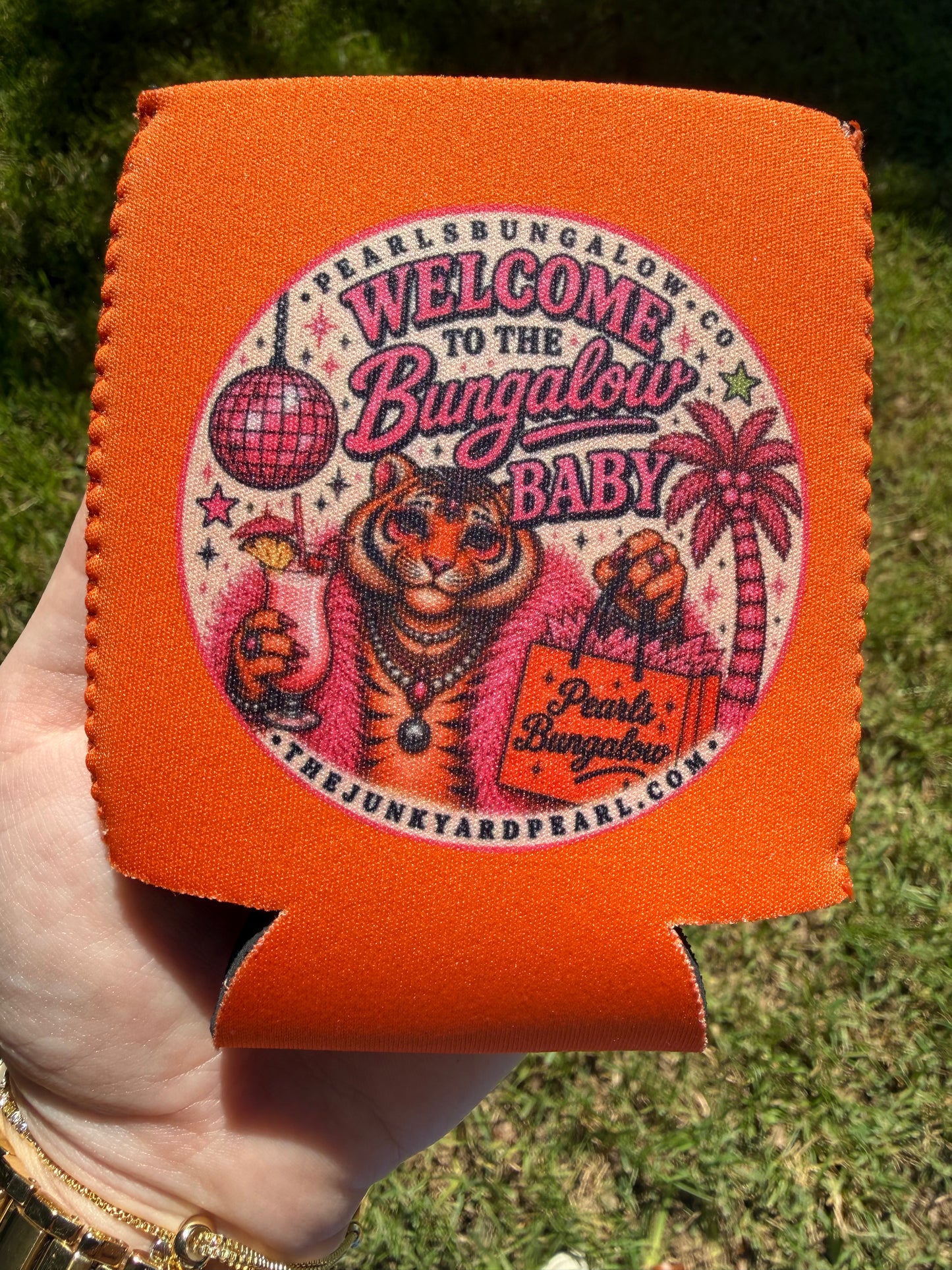 Orange Bungalow Koozie
