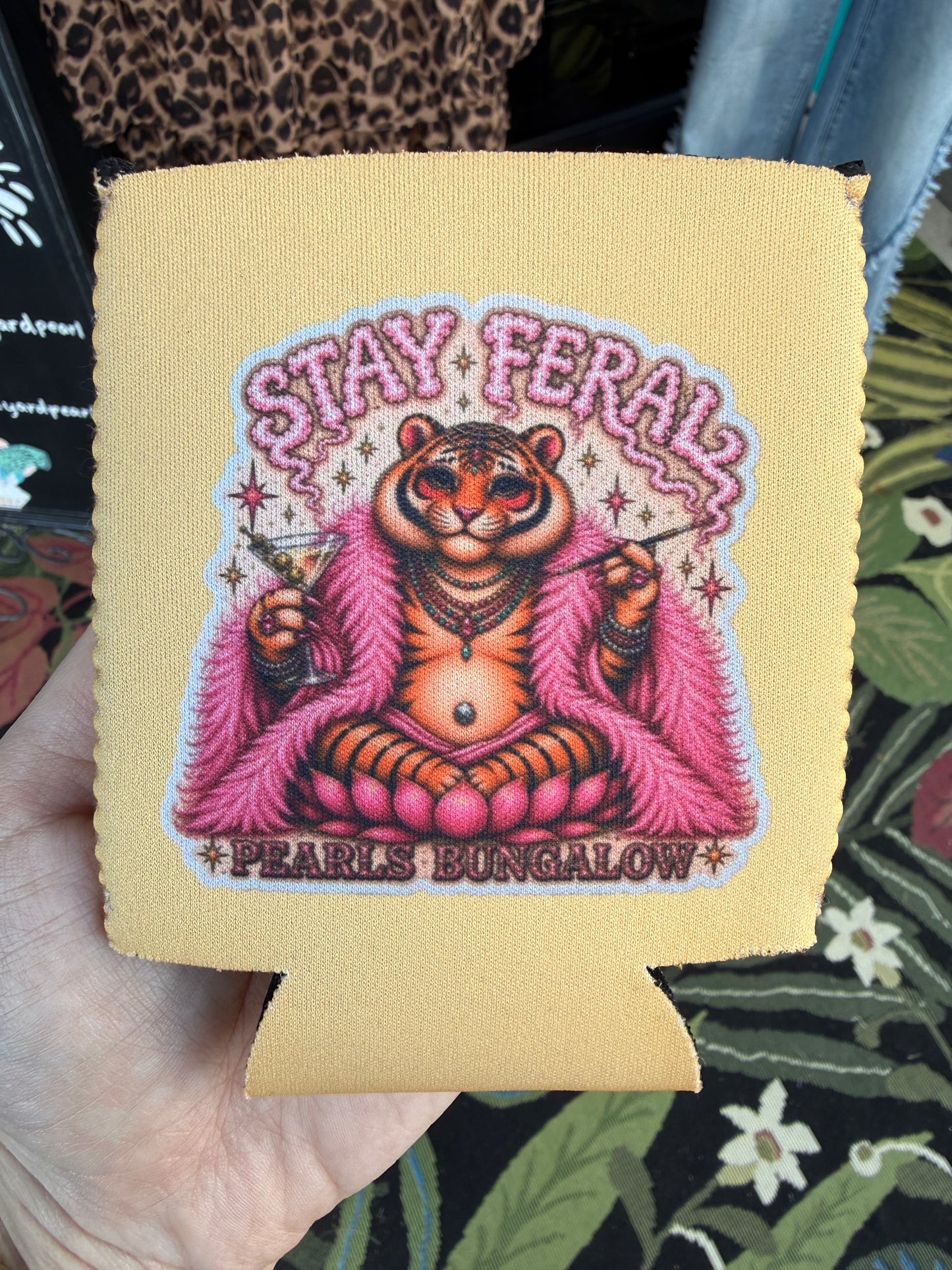 Stay Feral Bungalow Koozie