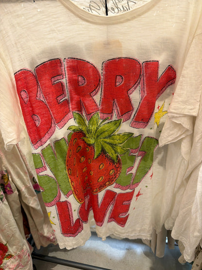 Weathered And Worn Tee Berry Sweet