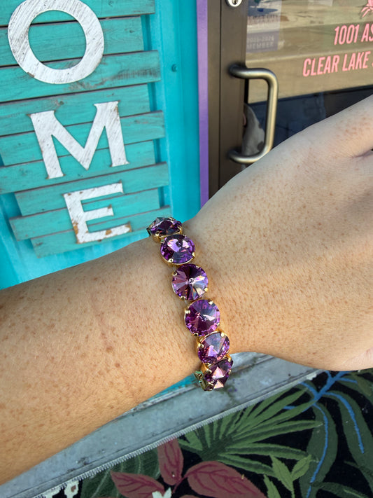 WETSTONE: Royal Plum Stretch Bracelet