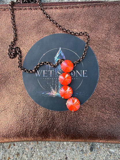 WETSTONE: Pumpkin Spell Noir Drop Necklace