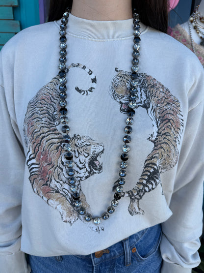 WETSTONE:  Black Tie Glitz Sabine Necklace