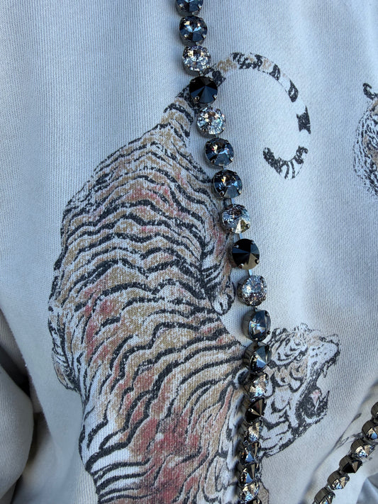 WETSTONE:  Black Tie Glitz Sabine Necklace