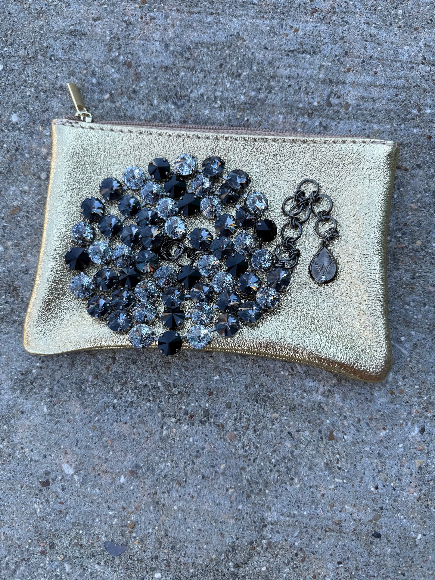 WETSTONE:  Black Tie Glitz Sabine Necklace