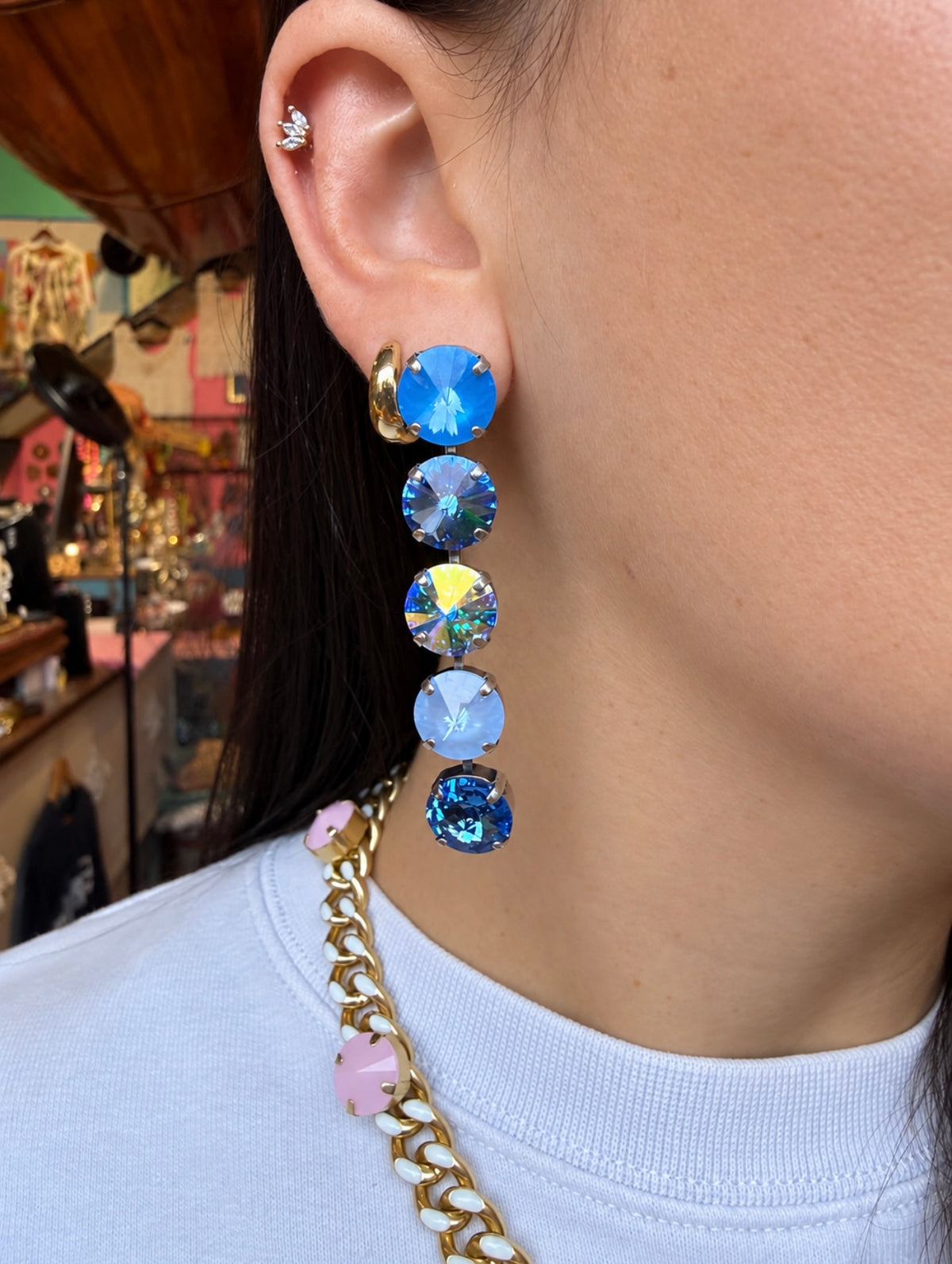 WETSTONE: Deep Seas Drop Earrings